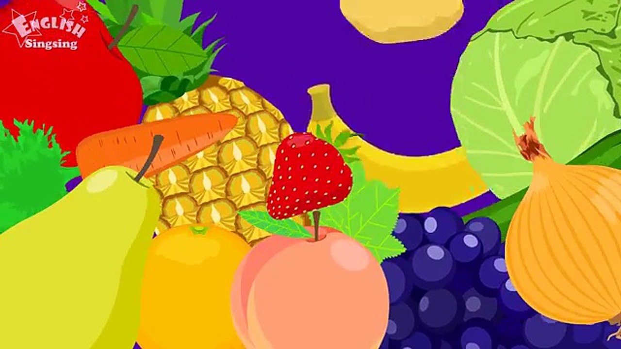 Kids vocabulary - Fruits & Vegetables 2- Learn English for kids - English educational video