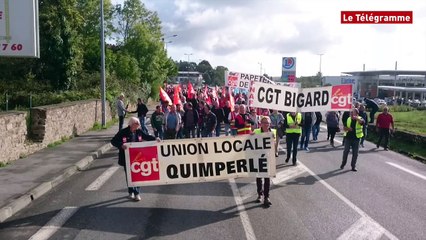 Code du travail. Plus de 500 manifestants à Quimperlé (Le Télégramme)