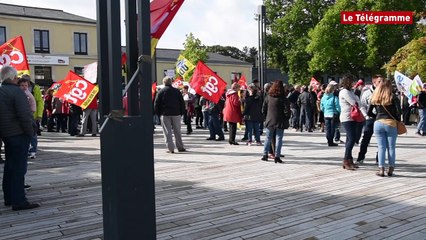 Code du travail. Près de 400 manifestants à Guingamp (Le Télégramme)