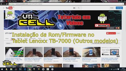 Instalação de Rom/Firmware Tablet Lenoxx TB-7000 (Hard Reset) #UTICell