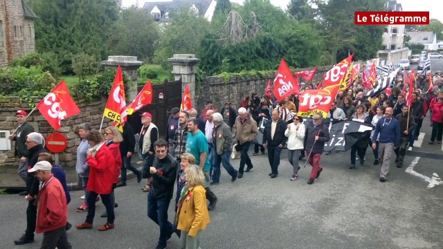 Code du travail. Près de 500 manifestants à Carhaix