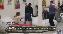 Zadruga - Anđela Veštica i Mina Vrbaški, fizički kontakt - 11.09.2017.