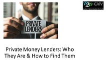 Private Money Lenders