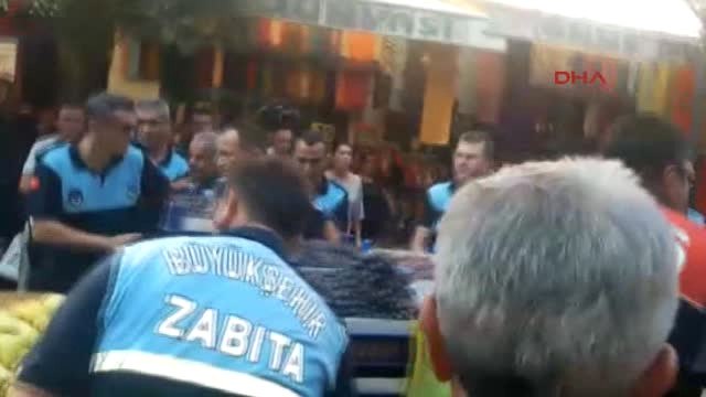 Ordu'da Zabıta ile Seyyar Satıcı Gerginliği