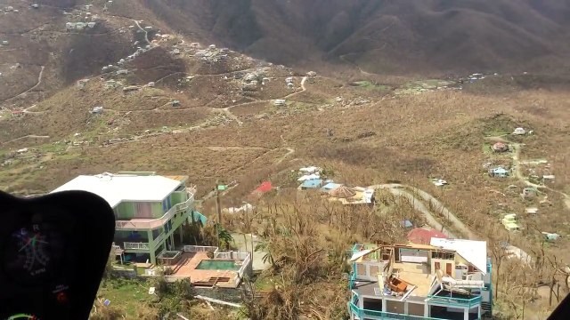 9/10/17 Aerial Footage of Coral Bay St John USVI and surrounding area after Hurricane Irma