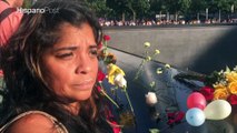 Familiar de fallecido el 11-S mantiene tradición de honrarlo con flores