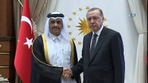Cumhurbaşkanı Erdoğan Katar Dışişleri Bakanını Kabul Etti
