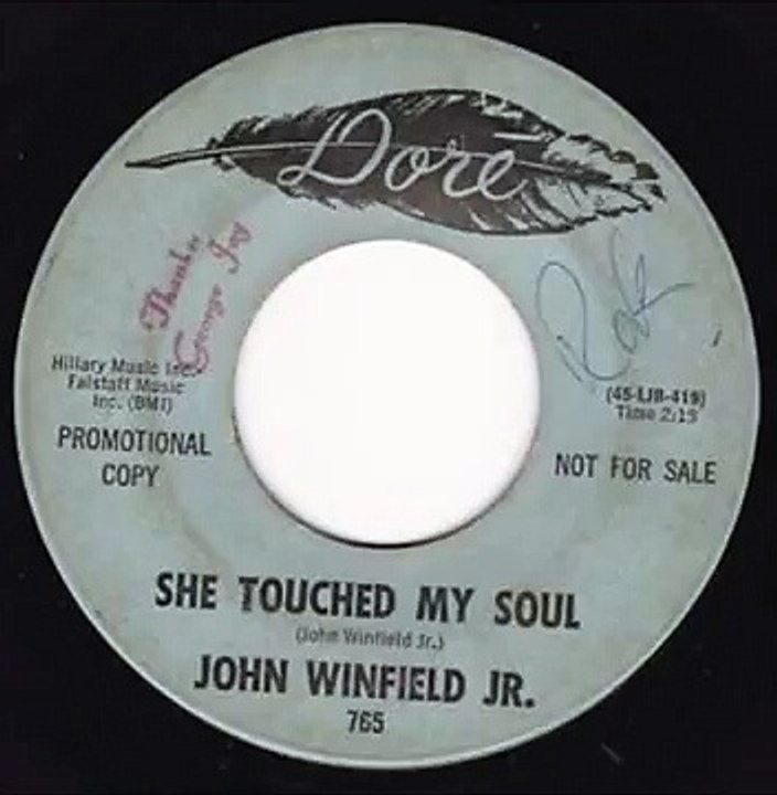 John Winfield Jr -   She Touched My Soul  [1966]