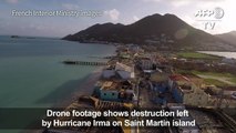 Drone footage show destruction on St Martin after Hurricane Irma