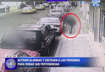 Nueva modalidad de robos con distracción