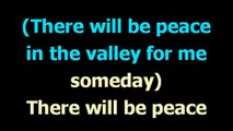 Peace on the valley  - Elvis Presley  - Karaoke  - Lyrics