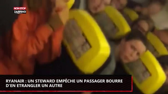 Ryanair : un steward empêche un passager bourré d’en étrangler un autre (Vidéo)