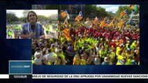 Catalanes reafirman su apoyo al referendo independentista de octubre