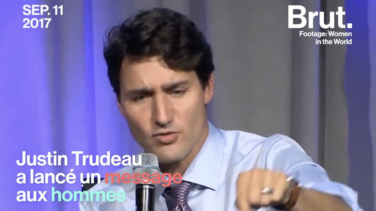 Justin Trudeau a un message à faire passer aux hommes