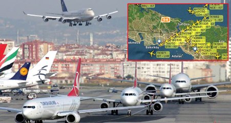 Sistem Kontrolü Uçuşu Atatürk Havalimanı'nda Uçak Trafiğini Altüst Etti