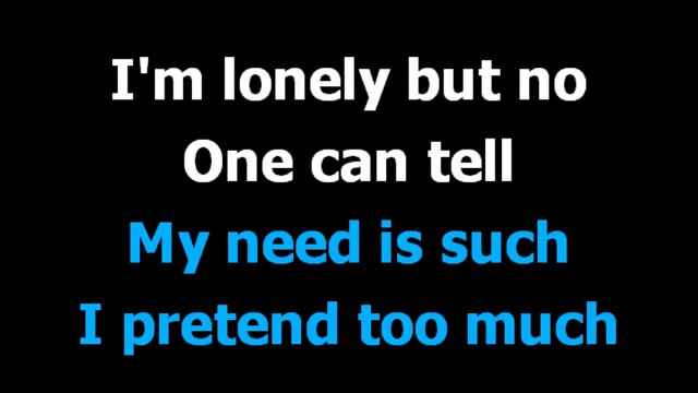 The great pretender - Elvis Presley - Karaoke - Lyrics