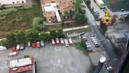 Livorno, le riprese aeree dopo l'alluvione