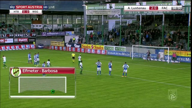 3-0 Lucas Barbosa Penalty Goal Austria Erste Division - 12.09.2017 Austria Lustenau 3-0...