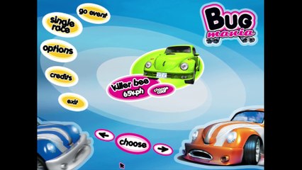 Bug Mania gameplay on Dusk with killer bee car
