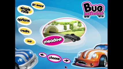 Bug Mania gameplay on Meadow with killer bee car