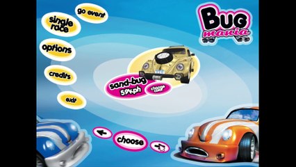Bug Mania gameplay on Dusk with cabrio-bug car