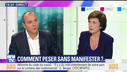 Réforme du code du travail: selon Laurent Berger, "cette manifestation avait un vice d'entrée"