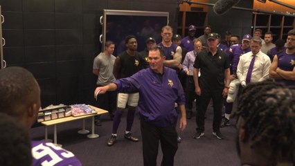 Vikings postgame locker room speech
