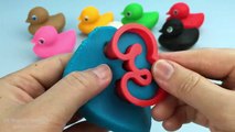 Learn Colors and Learn Numbers with Play Doh Ducks Ice Cream Mickey Sand Fun & Creative Fo