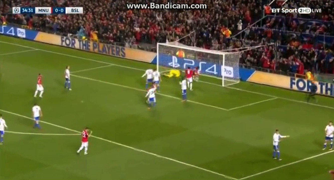 Marouane Fellaini GOAL HD - Manchester United 1-0 Basel 12.09.2017