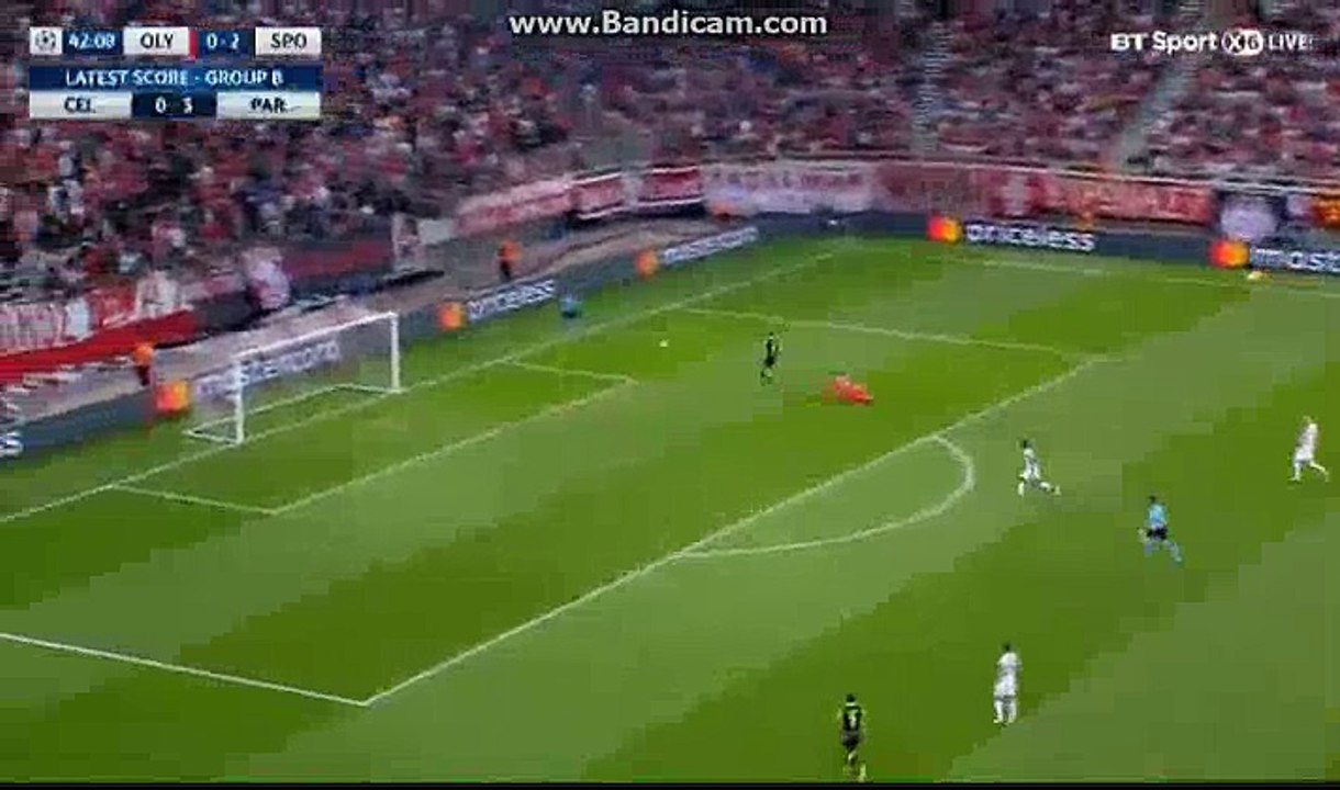 Bruno Fernandes Goal HD - Olympiacos 0-3 Sporting CP 12.09.2017