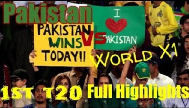 Pakistan Vs World XI Full Match Highlights- World XI Batting - 1st T20i 12 September 2017