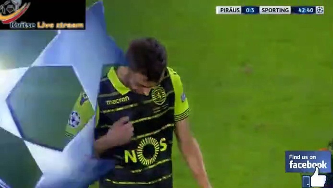 Fernandes Goal HD - Olympiakos Piraeus	0-3	Sporting 12.09.2017