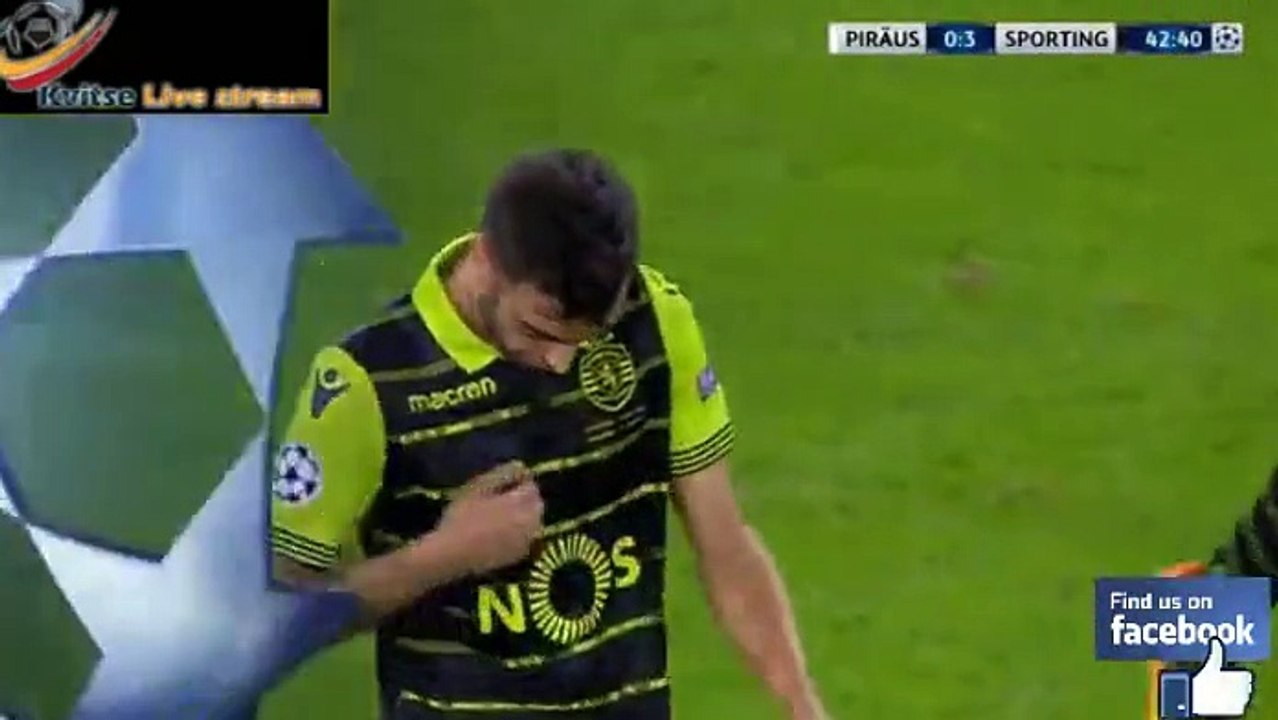 Fernandes Goal HD - Olympiakos Piraeus	0-3	Sporting 12.09.2017
