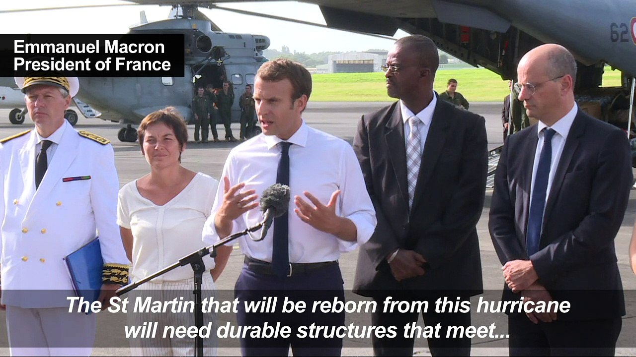 Macron wants 'return to normal life' on hurricane-hit Caribbean
