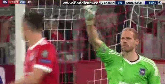 Bayern Munich Goal Disallowed HD Bayern Munich 2-0 RSC Anderlecht 12.09.2017