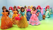 NEW MAGICLIP Disney Princesses Collection with dresses & dolls Cinderela, Tiana, Ariel