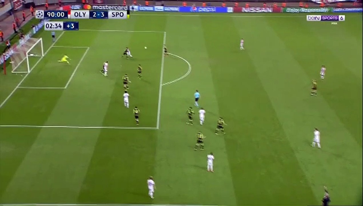2-3 Felipe Pardo Goal Olympiakos Pireus 2-3 Sporting Lisboa - 12.09.2017