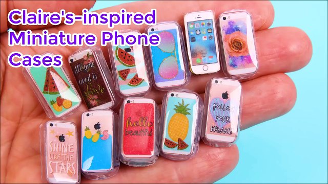 DIY Miniature Phone Cases + iPhone