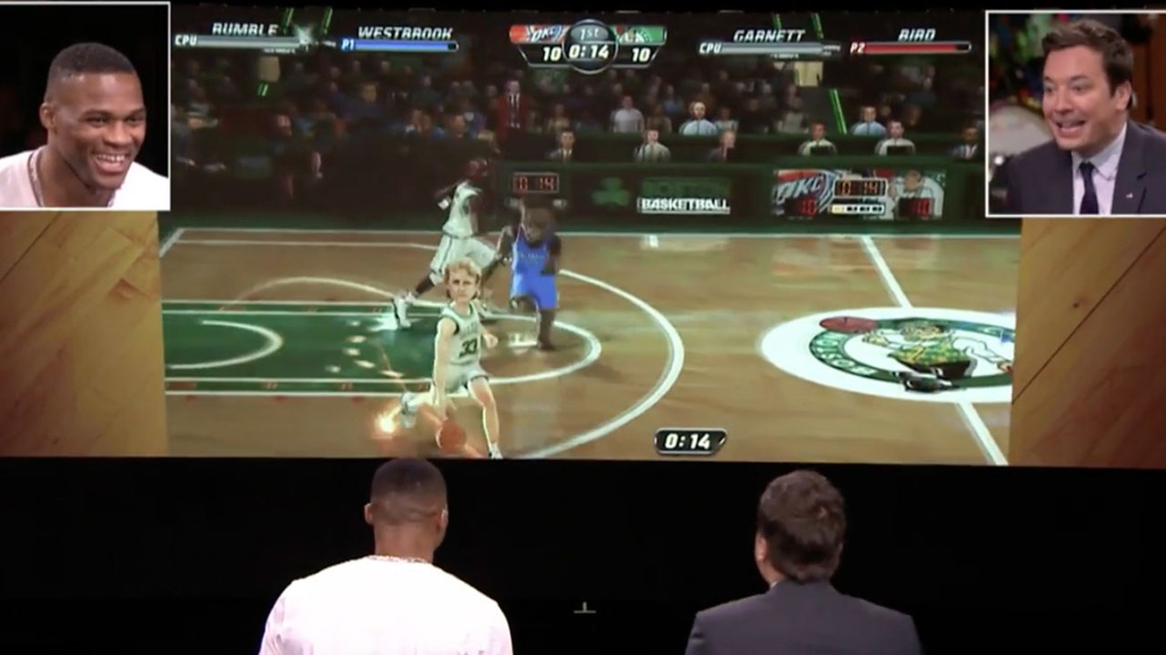 Russell Westbrook Gets SCHOOLED by Jimmy Fallon in NBA Jam