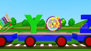 An Alphabet Train, Learning alphabets for kids, abc train youtube