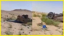 بالفيديو...وفاة جندي وإصابة ضابط برتبة كبيرة بعد انقلاب عربة عسكرية نواحي الداخلة