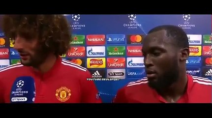 Manchester United vs Basel 3-0 Lukaku Fellaini Post Match Interview