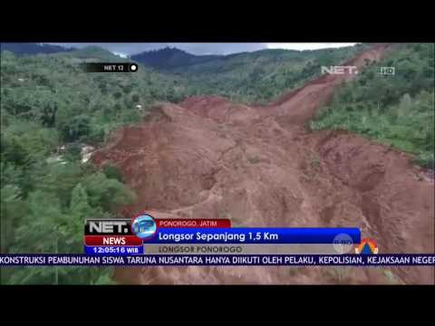 Penampakan Bencana Longsor Ponorogo dari Udara - NET12
