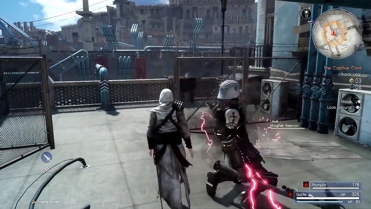FINAL FANTASY XV Assassins Creed Ezio Festival Gameplay Trailer (Free DLC)