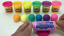 Learn Colours with Glitter Play Doh Balls Mickey Mouse Chippy Cookie Cutters Fun & Cr