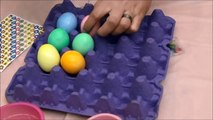 Easter Egg Coloring With Kids - Learn Colors by Dying Eggs