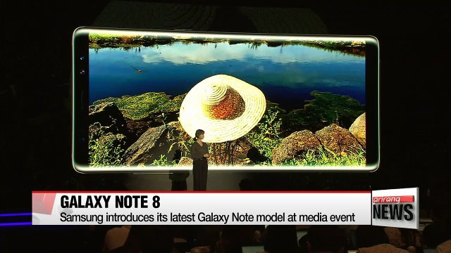 Samsung showcases its to-be-released Galaxy Note 8