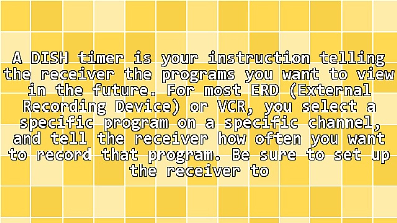 Setting Up and Using Timers With DISH Is Simple