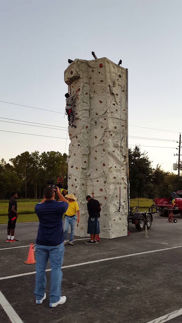 Houston rock climbing wall