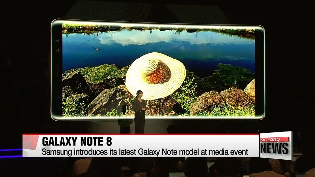 Samsung showcases its to-be-released Galaxy Note 8